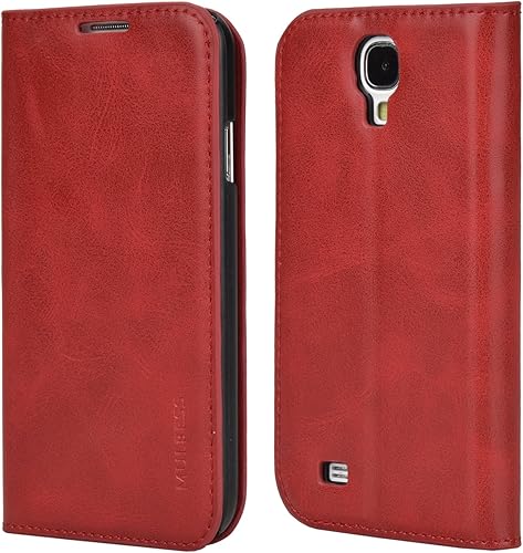 Custodia Samsung Galaxy mini  Cover Samsung Galaxy mini  Mulbess  Portafoglio Protettiva  Custodia Pelle Con Supporto Per Samsung Galaxy mini Custodia Pelle  Vino Rosso