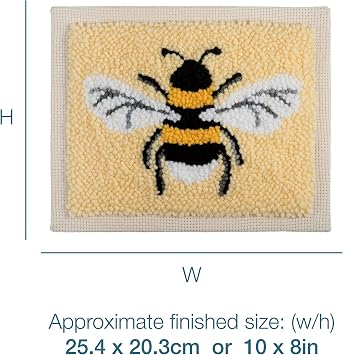 Trimits Punch Needle Frame Kit, Bee,20.32 x 25.4cm (8 x 10in)
