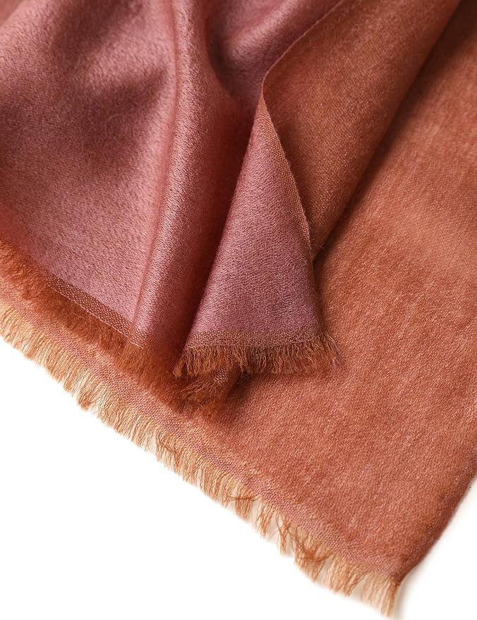 Bufanda de cachemir 100%, reversible, oversized, ligera miniatura 6