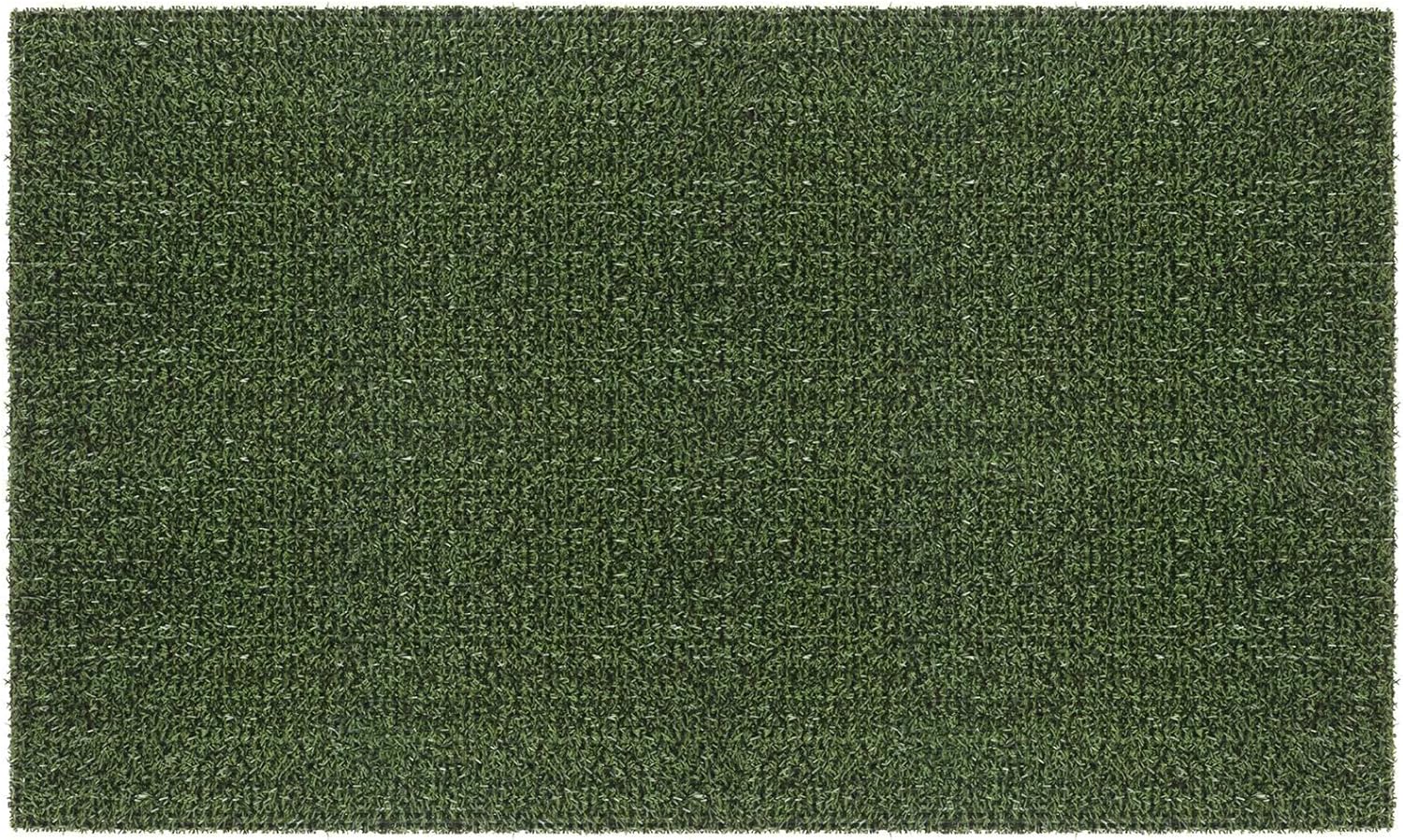 CLEAN MACHINE 10376914 Astroturf Dirt Trapper Doormat, 23.5" x 35.5", Daisy Urban Green