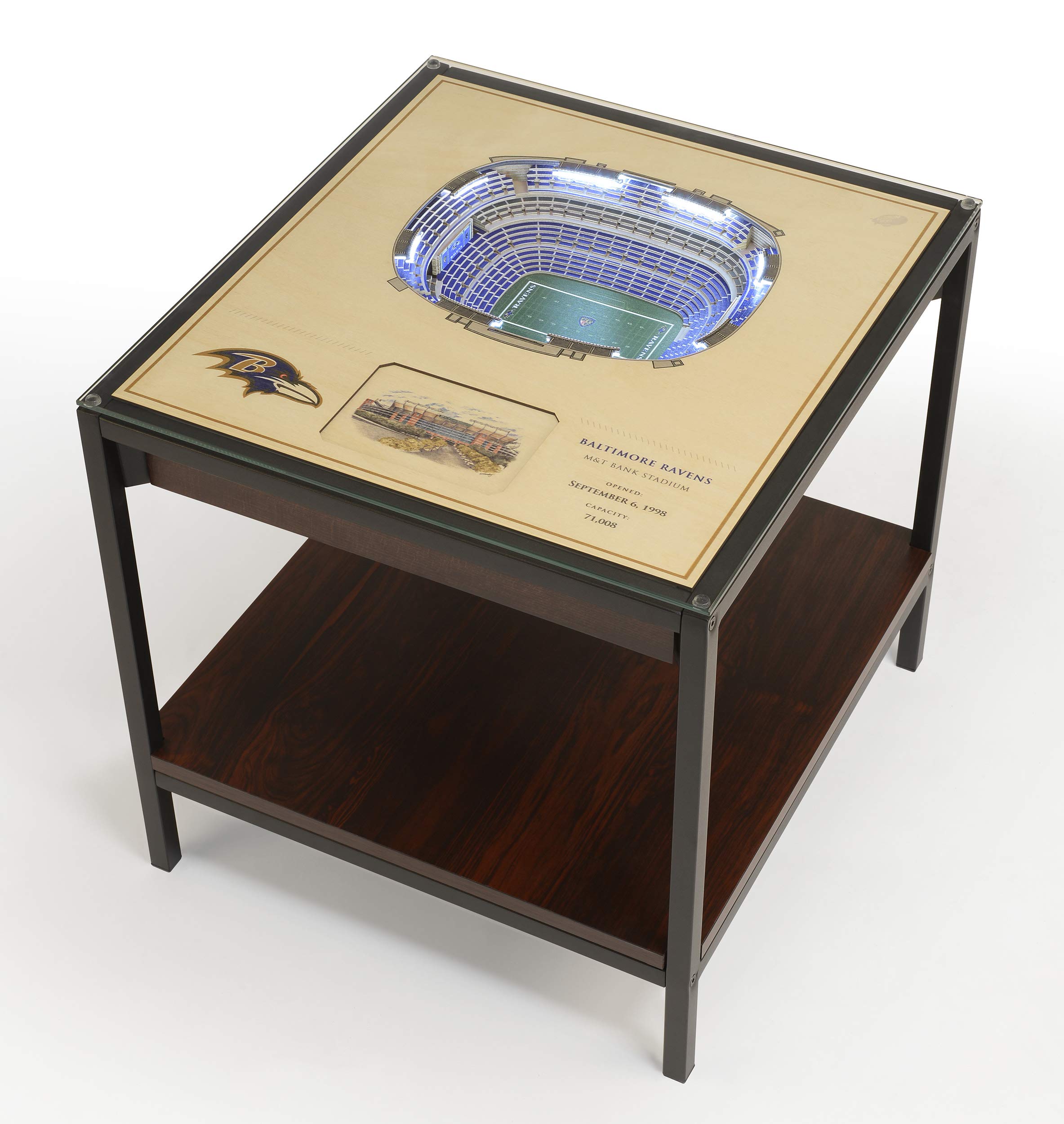 YouTheFan NFL 25-Layer StadiumViews Lighted End Table