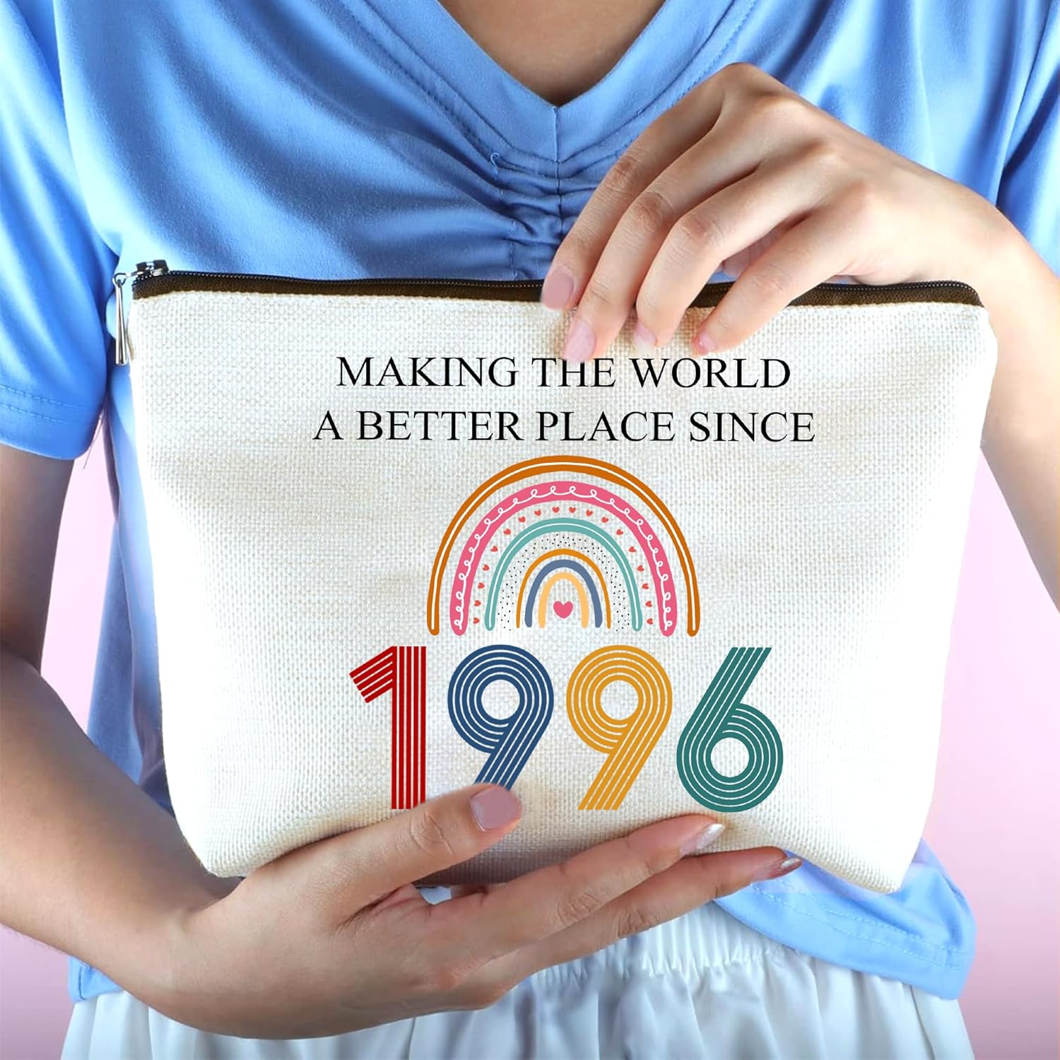 30th Cosmetic Bags - 30th Birthday Gifts For Her, Women - 1996 Makeup Bag - Making The World a Better Place Since 1996 - Thirty Bday Decorations For Female, Friends - Turning 30s Gifts - Image 4