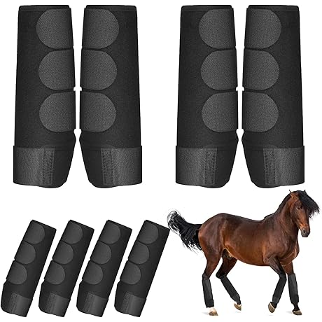 8 Piezas de Protectores para Caballos Reutilizables de Protección de Patas de...