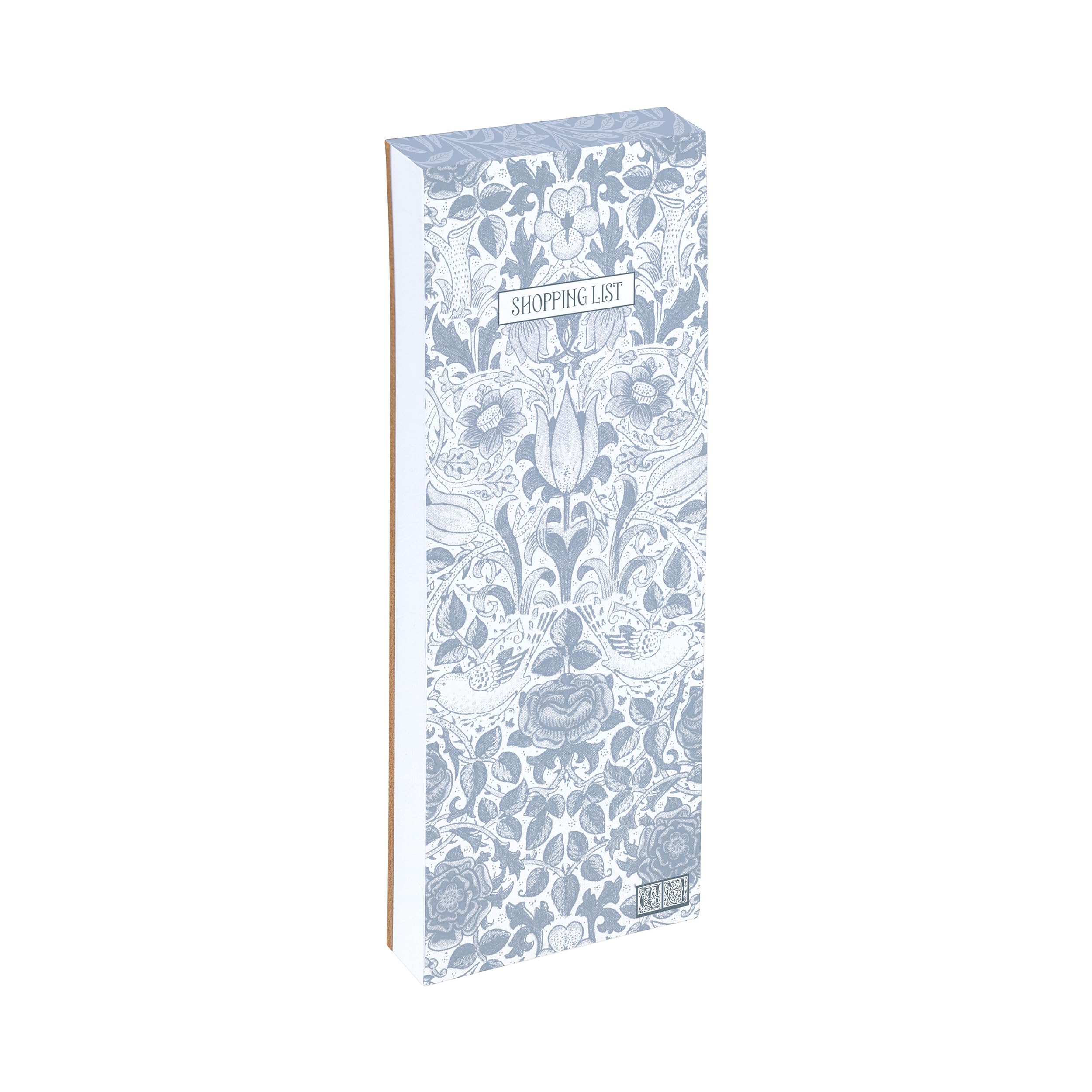 The Gifted Stationery Co. Shopping List Pads – Fridge Grocery List with 74 Tear-Off Sheets – Classic Arts & Crafts Shopping List Notepads for Kitchen Organisation (William Morris Willow & Rose 3)