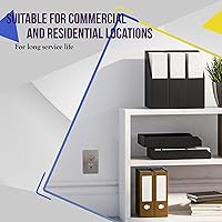 Vista 42 de ENERLITES Elite Series Duplex Receptacle with Screwless Wall Plate, Residential Grade Duplex Outlet, Tamper-Resistant, Grounding, 15A 125V, UL Silver