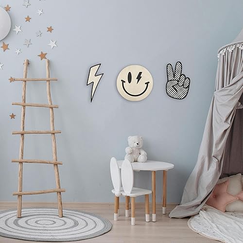 Miniatura 3 de Xedatric Rad Little Dude - Decoración de habitación  Cartel de la paz, cosas retro y geniales para tu habitación  Juego de 3 piezas, ideal para