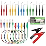 SWANLAKE 22-Piece Back Probe Kit, Back Probe Pin Kit, Multimeter Electrical Backprobe Test Leads, Automotive Circuit Diagnosis Car Repairing Tools with Alligator Clips