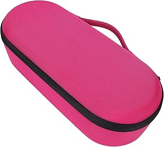 Bolsa de armazenamento para secador de cabelo, alça ergonômica, resistente a impactos, secador de cabelo resistente a impactos firme resistente ao desgaste para viagens de negócios para HD01 HD03 (vermelho rosa)