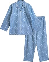 Men's Pajamas, 100% Cotton, Flannel Material, Soft, Comfortable, Top and Bottom Set, Long Sleeve, Duck, Dots, Spring, Summer, Autumn