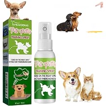 Potty Training Spray for Dogs and Puppies, Potty Toilet Training Aid, Pee Here Training Spray, Safe Gentle Formula for Indoor and Outdoor Environment