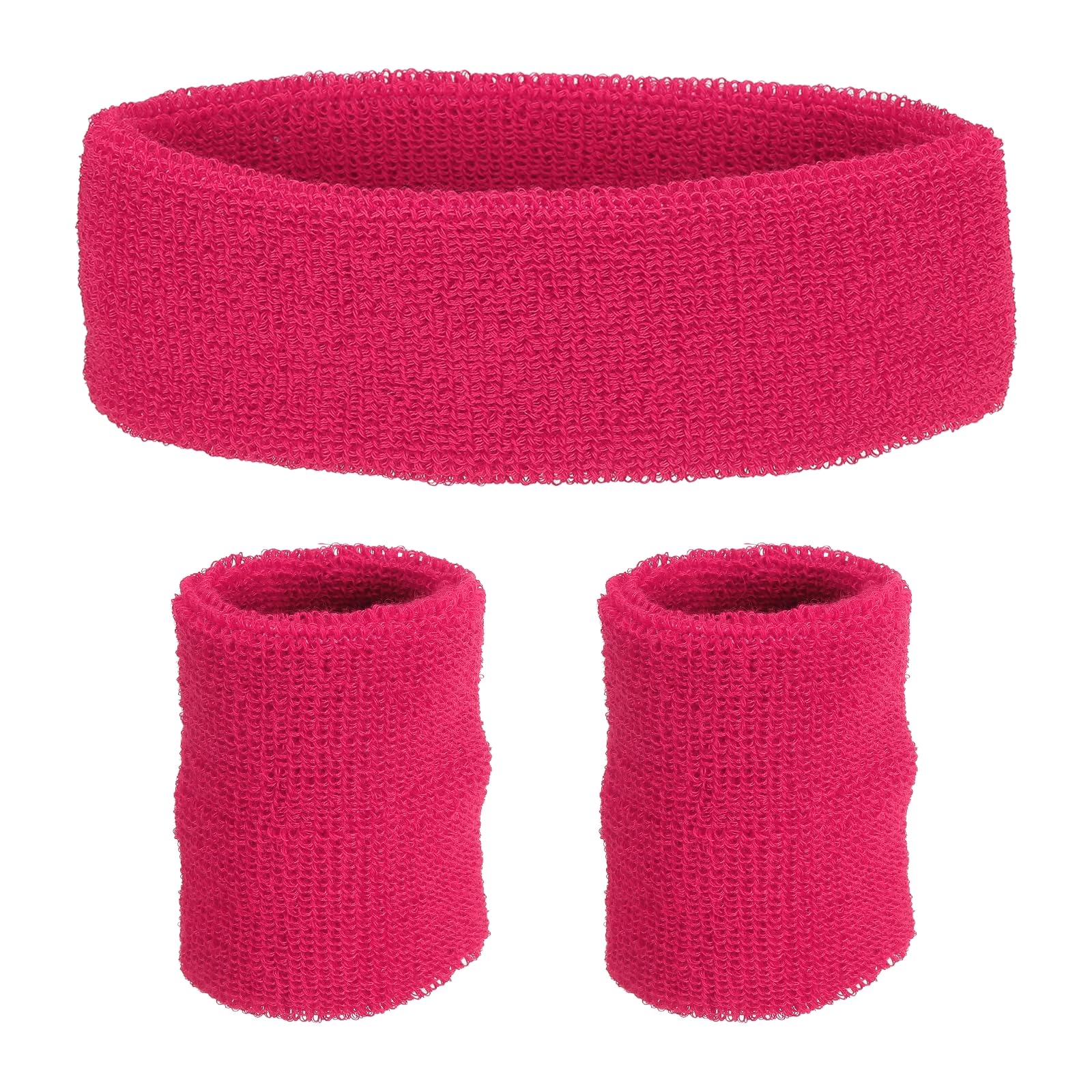 PATIKIL Sports Wristbands Headband Set