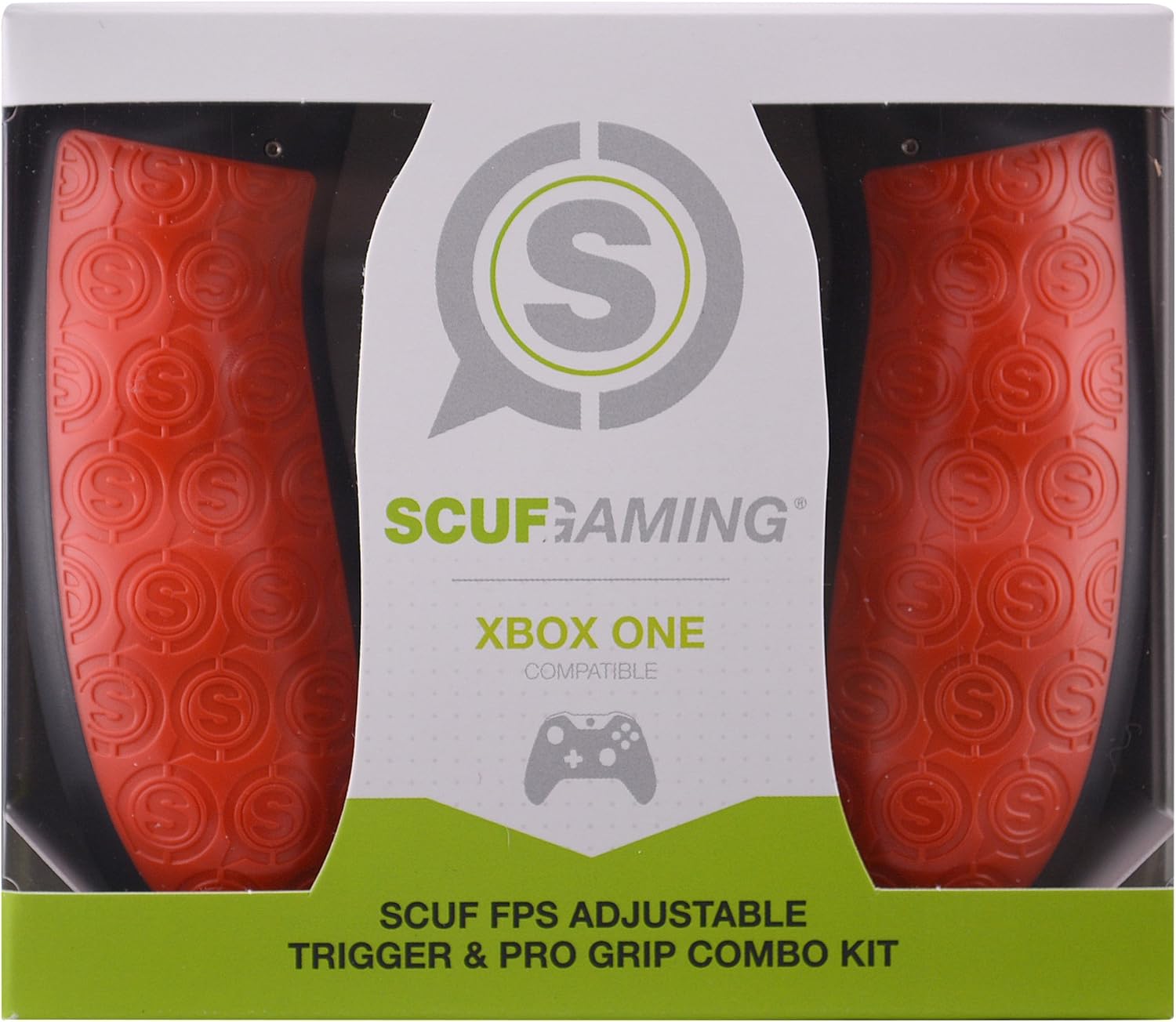 SCUF FPS Adjustable Trigger & Pro Grip Combo Kit - Xbox One Compatible (Red)