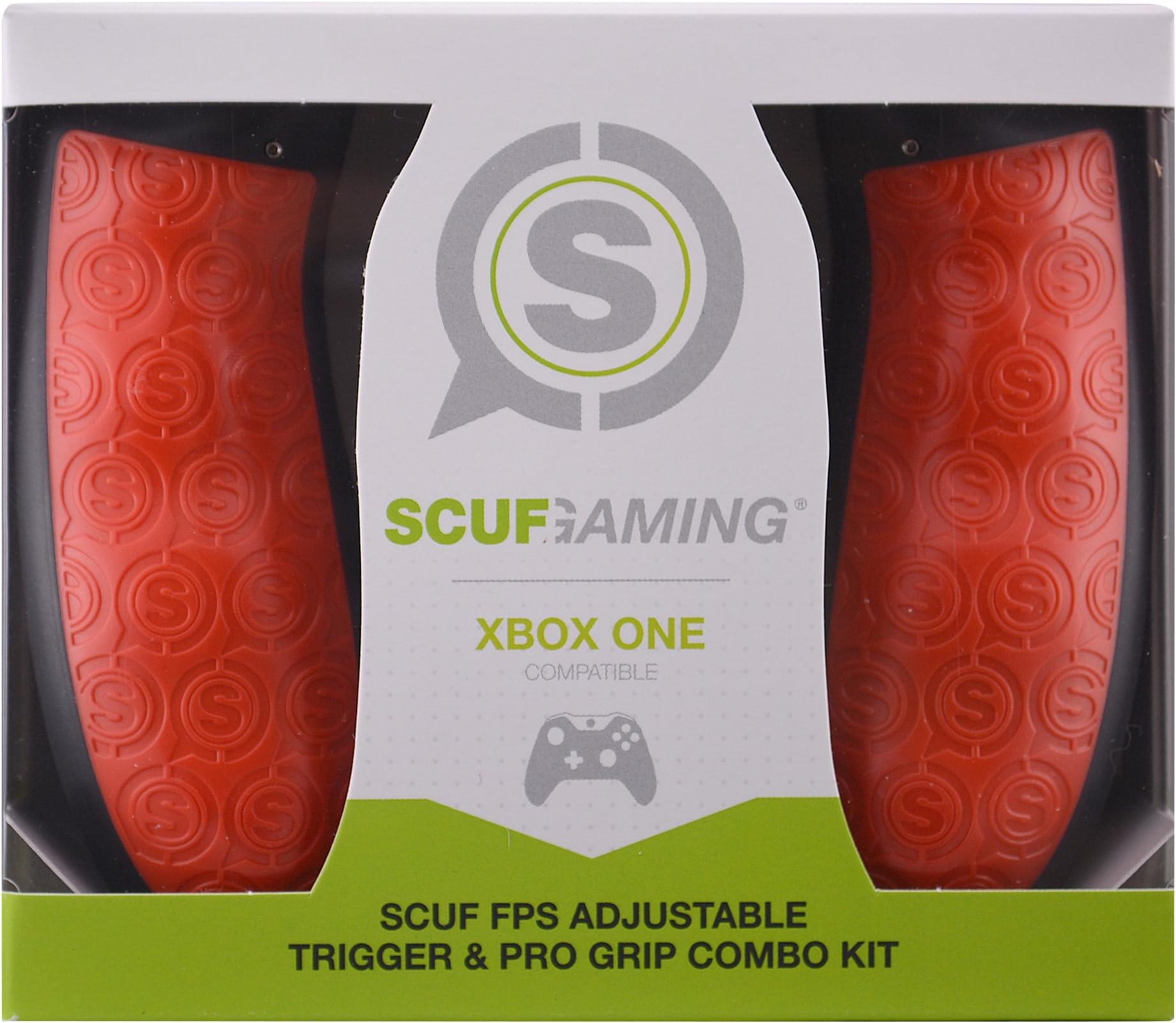 SCUF FPS Adjustable Trigger & Pro Grip Combo Kit - Xbox One Compatible (Red)