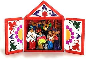 Amazon.com: Peruvian Folk Art Wood Altarpiece Diorama Retablo Box ...