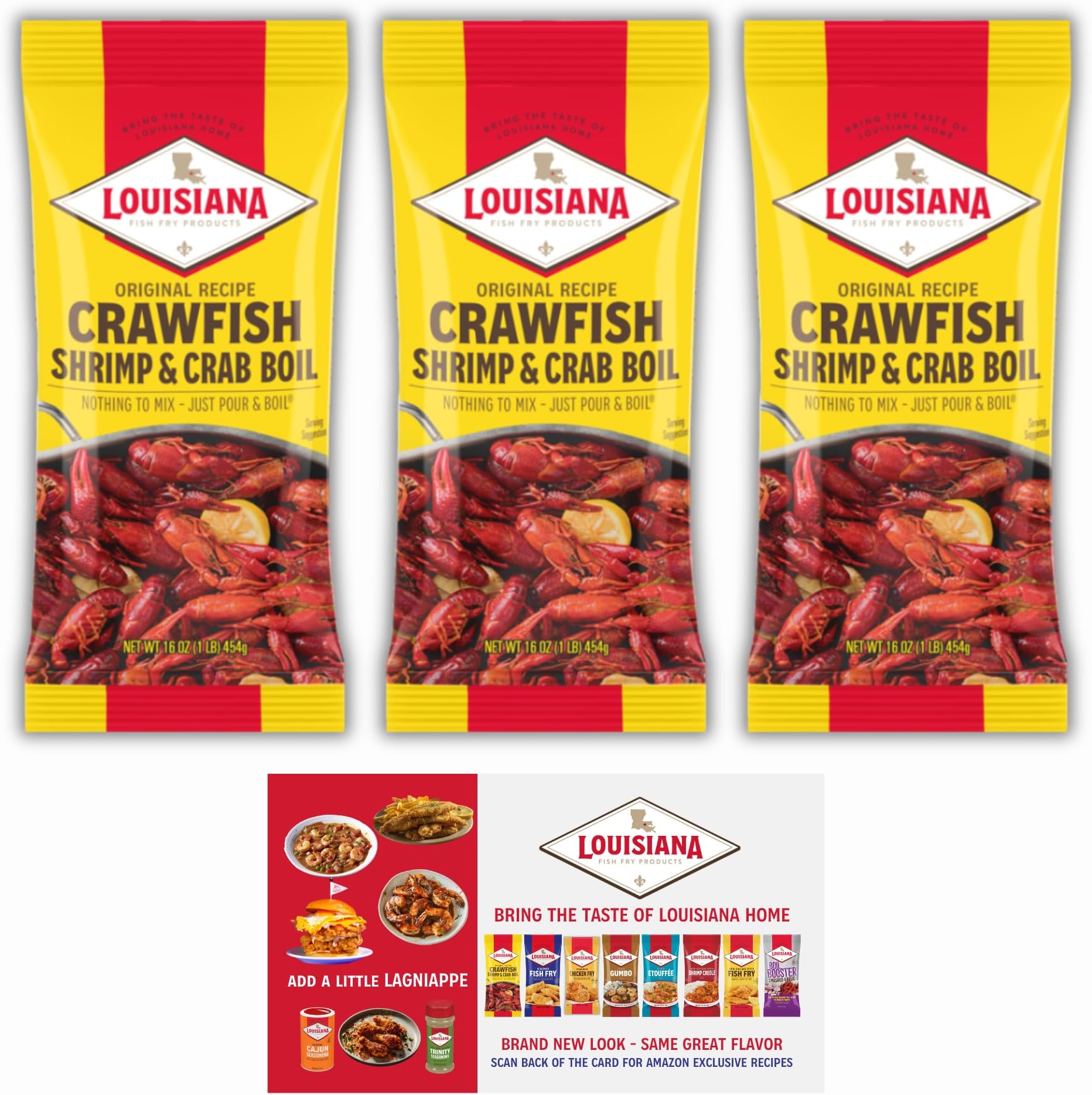Crawfish, Shrimp & Crab Boil, 16oz,(Pack of 3) by