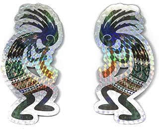 Kokopelli Screen Magnets (6" x 3") Decorative Holographic Cocopelli Magnet Set for Lanai Screen Patio Door Magnetic Decor