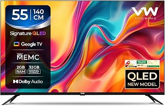 VW Visio World 140 cm (55 inches) Pro Series 4K Ultra HD Smart QLED Google TV VW55GQ2