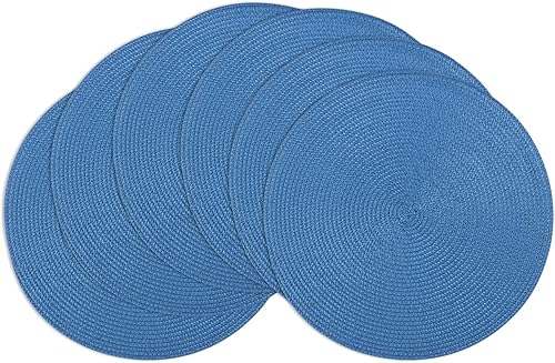 Miniatura 49 de Winknowl Juego de 6 manteles individuales redondos trenzados, lavables, resistentes al calor, para mesas de cocina, comedor, manteles individuales