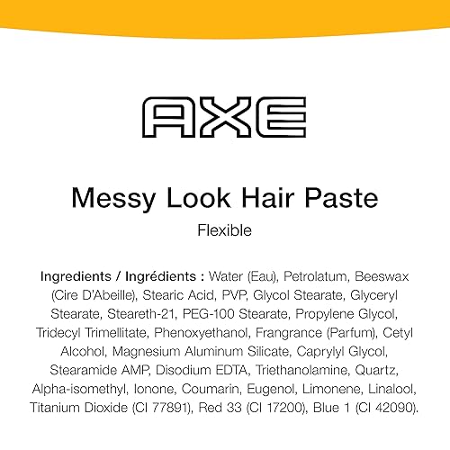 Miniatura 9 de Pomada para cabello AXE aspecto corte limpio, clásica 2.64 onzas, 2 en total, Messy Look, Flexible