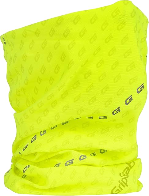 GripGrab Unisex Headglove Hi-vis Neck Warmer, Yellow Hi-vis, Onesize 54-63 cm 21-25 inch head circumference UK