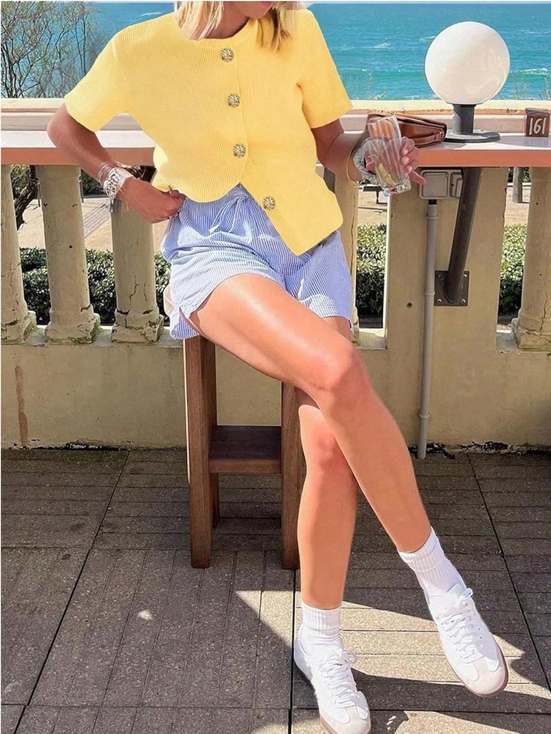 Verdusa Women's Plus Size Lightweight Cardigans Sweaters Concert Outfits Button Up Knit Outerwear - Image 6