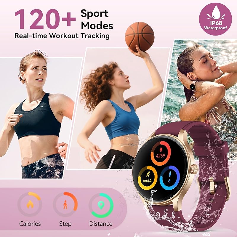Fitpolo Smart Watch IP68 – 105+ sports modes, IP68 rated