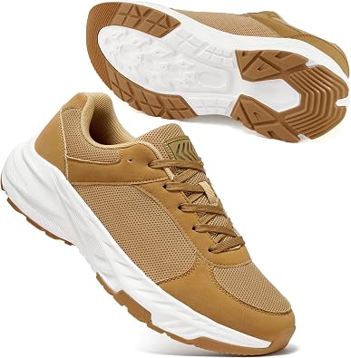 FUDYNMALC Mens Walking Shoes Comfortable Breathable Lightweight Sneakers | Cushioned Memory Foam Tennis Shoes for Casual Work Travel All-Day Comfort Wear