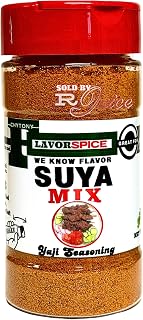 Suya Spice 8oz | Yaji Spice | Crafted with 100% Herbs and Spices Great For Keto, Great For Vegan | Suya Pepper, | Nigerian Premium Seasoning | Grill, Rub, Steak and Cook