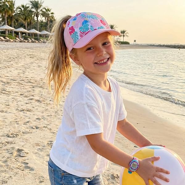 YAMEE Adjustable Baseball Cap for Girls, Girl's Sun Hat Ponytail, Soft, Comfortable, Breathable Light Cap, Anti-Sun, Outdoor Sports Hat, Summer Leisure Hat - 2