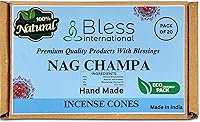 Vista 17 de Bless International Cedro 100% natural - Conos de incienso hechos a mano, sumergidos a mano, orgánicos, sin productos químicos para purificación