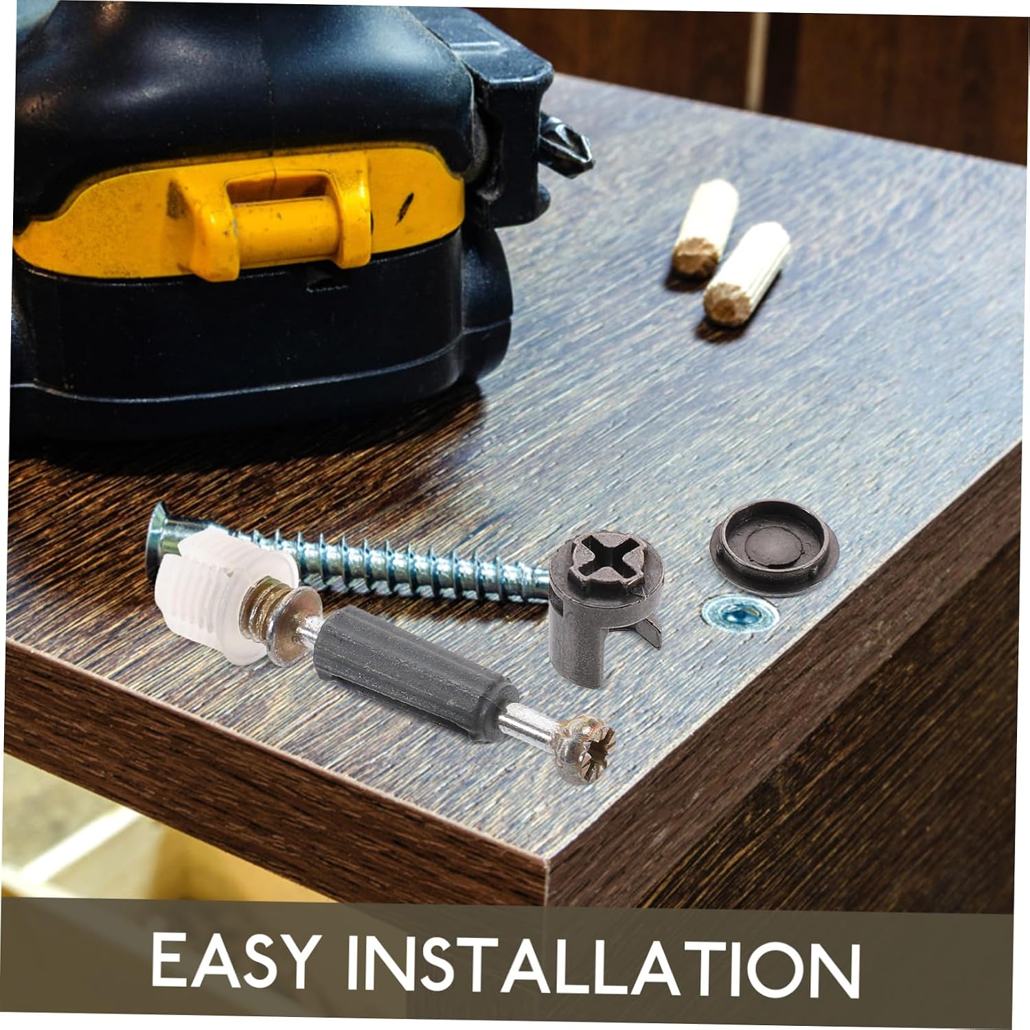 100sets Home Cabinet Accessories Furniture Connecting Kit Furniture Connector Kit Easy to Install