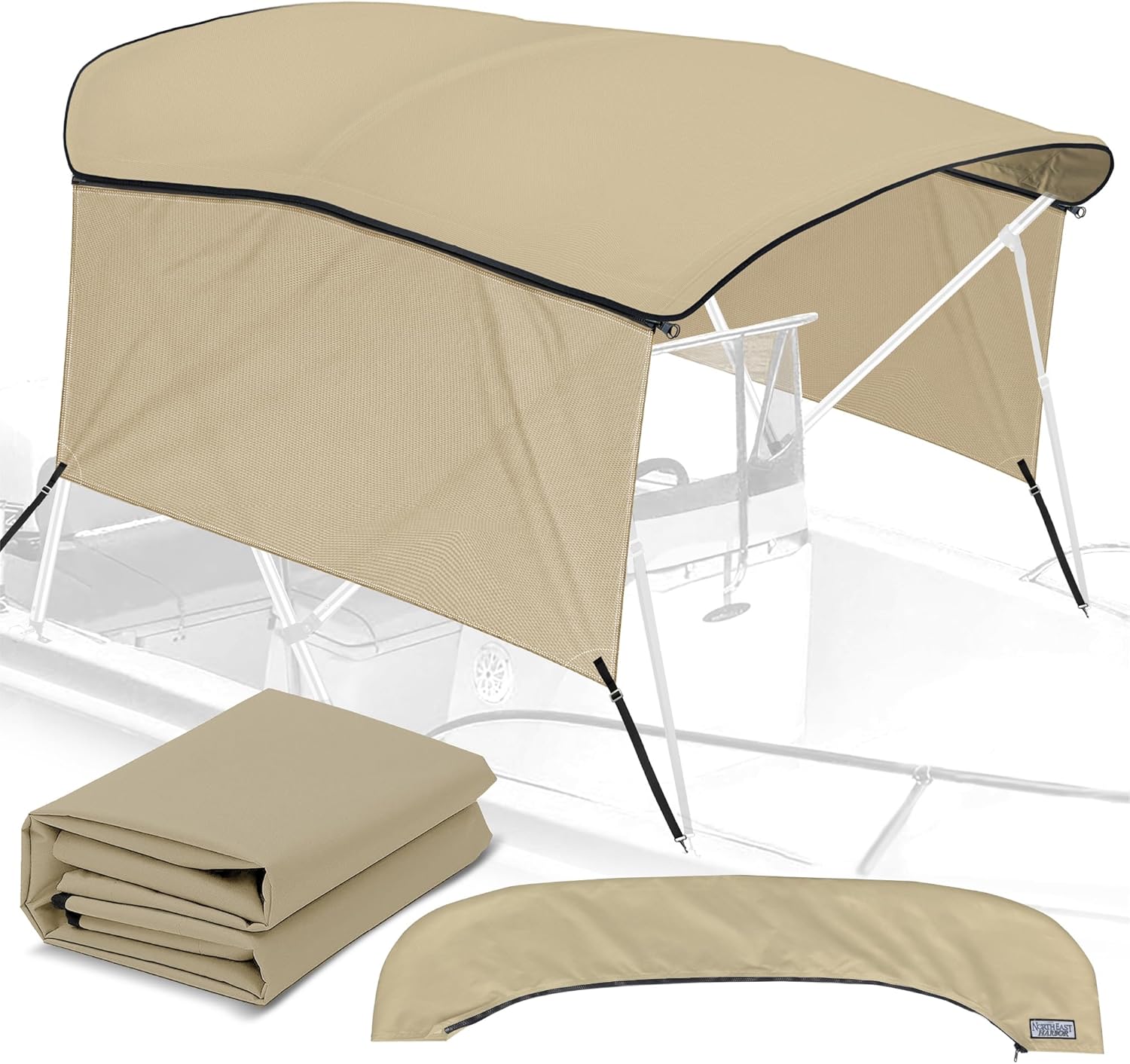 KNOX 3Bow Bimini Top Universal Replacement Canvas Cover