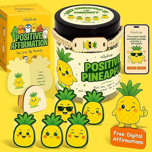 Stofinity Positive Pineapple Gifts For Women - Jar Of Daily