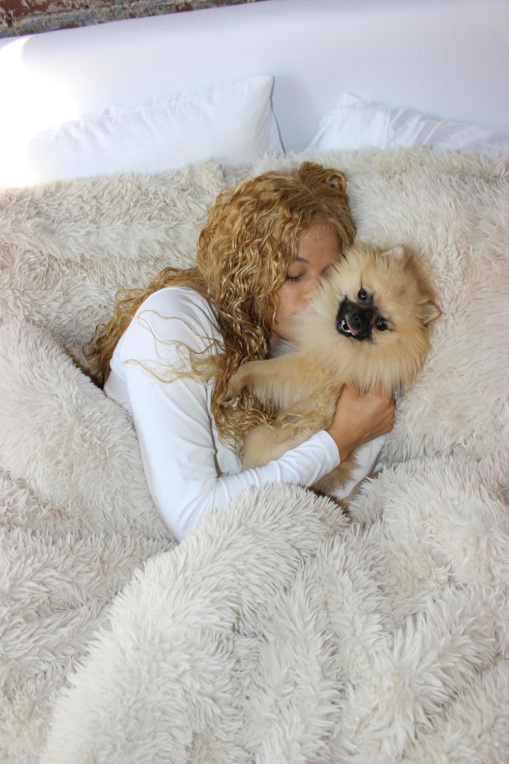 Byourbed Lion Mane - Coma Inducer® Oversized King Comforter Set - Creamy White