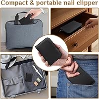 Vista 8 de MINKINH Juego de manicura profesional de cortaúñas, kit de manicura de acero inoxidable, herramientas para el cuidado de uñas con lujosa funda