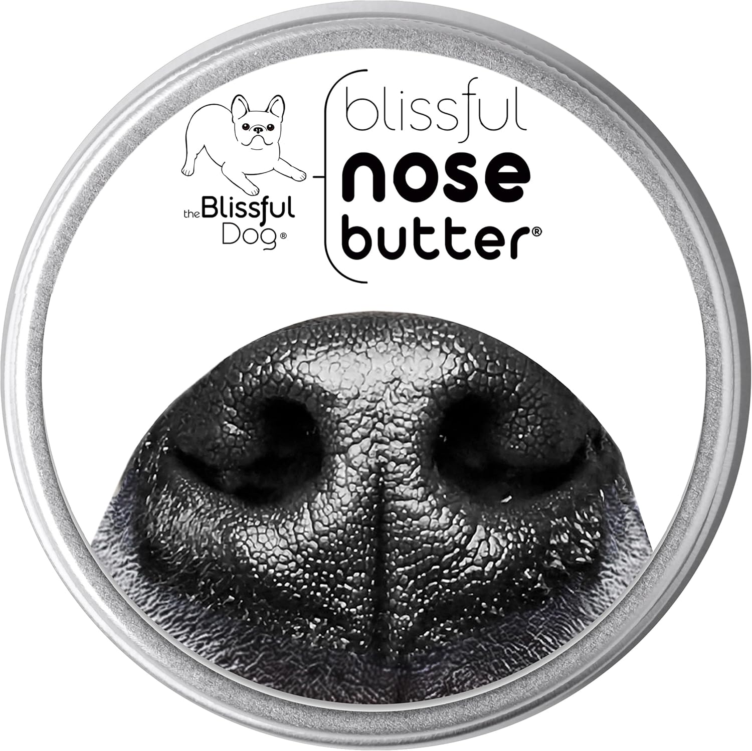 The Blissful Dog Every Dog Nose Butter, Versatile Dog Nose Balm for Dry Nose, Handcrafted Nose Moisturizer, Easy-to-Apply Dog Essentials, Unscented, 8 oz.