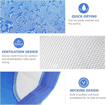 TAGVO Quick Dry Baseball Cap Mens, 2 Packs Unstructured Lightweight Breathable Running Sport Baseball Caps Fishing Golf Hat, Foldable Outdoor Unisex UV Protection Daily Dad Mesh Cap for Hiking Climing