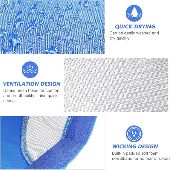 TAGVO Quick Dry Baseball Cap Mens, 2 Packs Unstructured Lightweight Breathable Running Sport Baseball Caps Fishing Golf Hat, Foldable Outdoor Unisex UV Protection Daily Dad Mesh Cap for Hiking Climing