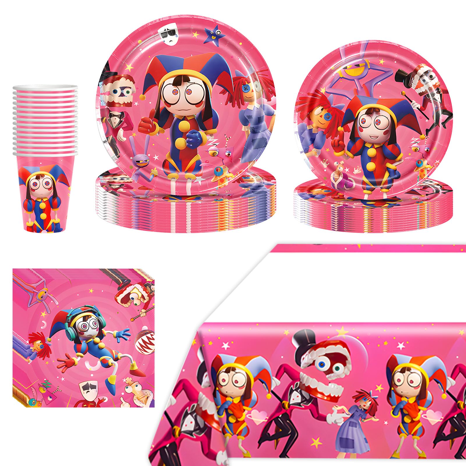 Kit Decorazioni Compleanno Tema Legno 80 Pezzi - Palloncini, Stoviglie, Tovaglia E Sfondo Per Feste - Foto 4