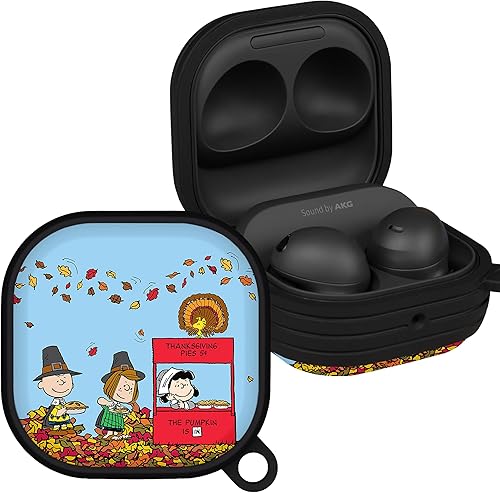 AFFINITY BANDS Peanuts Thanksgiving HDX - Funda compatible con Samsung Galaxy Buds Pro y Buds Live (Acción de Gracias)