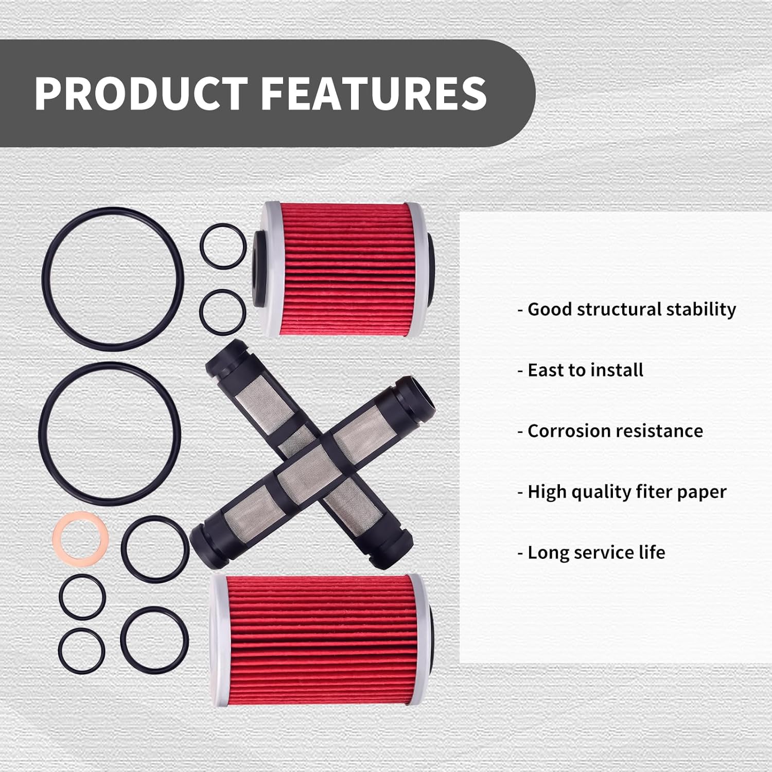 AHL Oil Filter Service Repair Kit 75038046110 Compatible with 690 /R/Enduro/R/SMC/R/ 701 Enduro/Supermoto/Svartpilen/Vitpilen 2016-2023