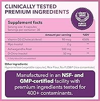 Vista 7 de Intimate Rose Mezcla de mio-inositol y D-Chiro inositol - Proporción de mezcla 40:1 - Apoyo diario para el bienestar de las mujeres - Vitamina D