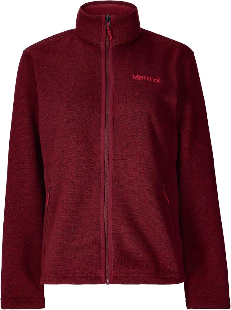 Amazon.com: MARMOT Women's Drop Line Full Zip Sweater Knit Jacket