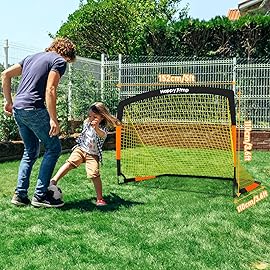 Happy Jump Soccer Goal Soccer Net for Kids Backyard 5x3.6ft, 2 Set