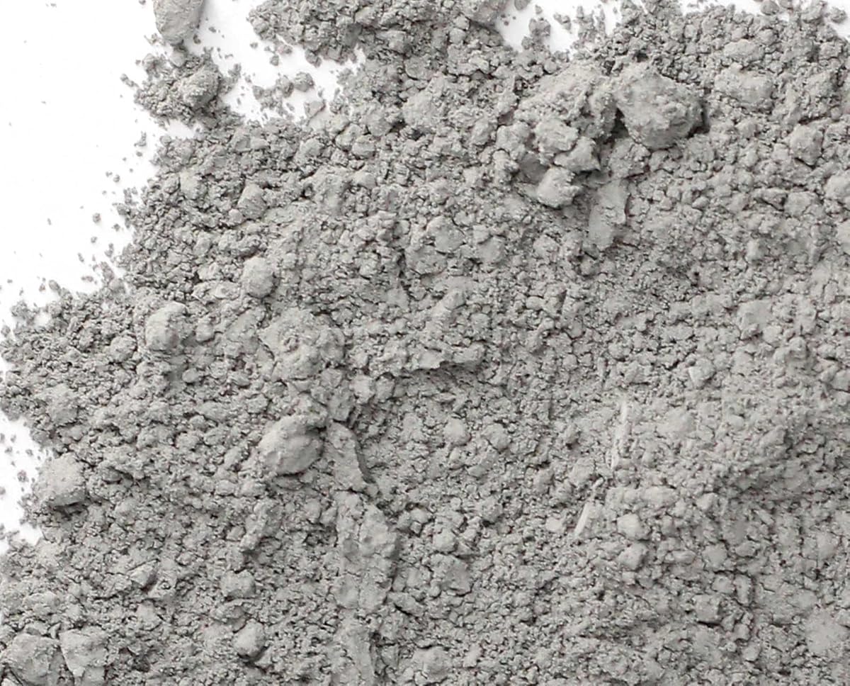 Polvo de pigmento de óxido de hierro gris mate, pigmento de hormigón, tinte de lechada, tinte de color para revestimiento de pintura de mortero de yeso de estuco epoxi de cemento, 5 onzas, gris