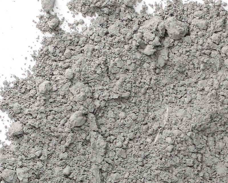 Polvo de pigmento de óxido de hierro gris mate, pigmento de hormigón, tinte de lechada, tinte de color para revestimiento de pintura de mortero de yeso de estuco epoxi de cemento, 5 onzas, gris