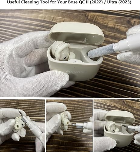 Miniatura 7 de for New Bose QuietComfort Earbuds II (2022) / Ultra (2023) Case Cover with Lock Clip&Cleaner kit Pen, Rugged Shockproof Protective Hard Skin with