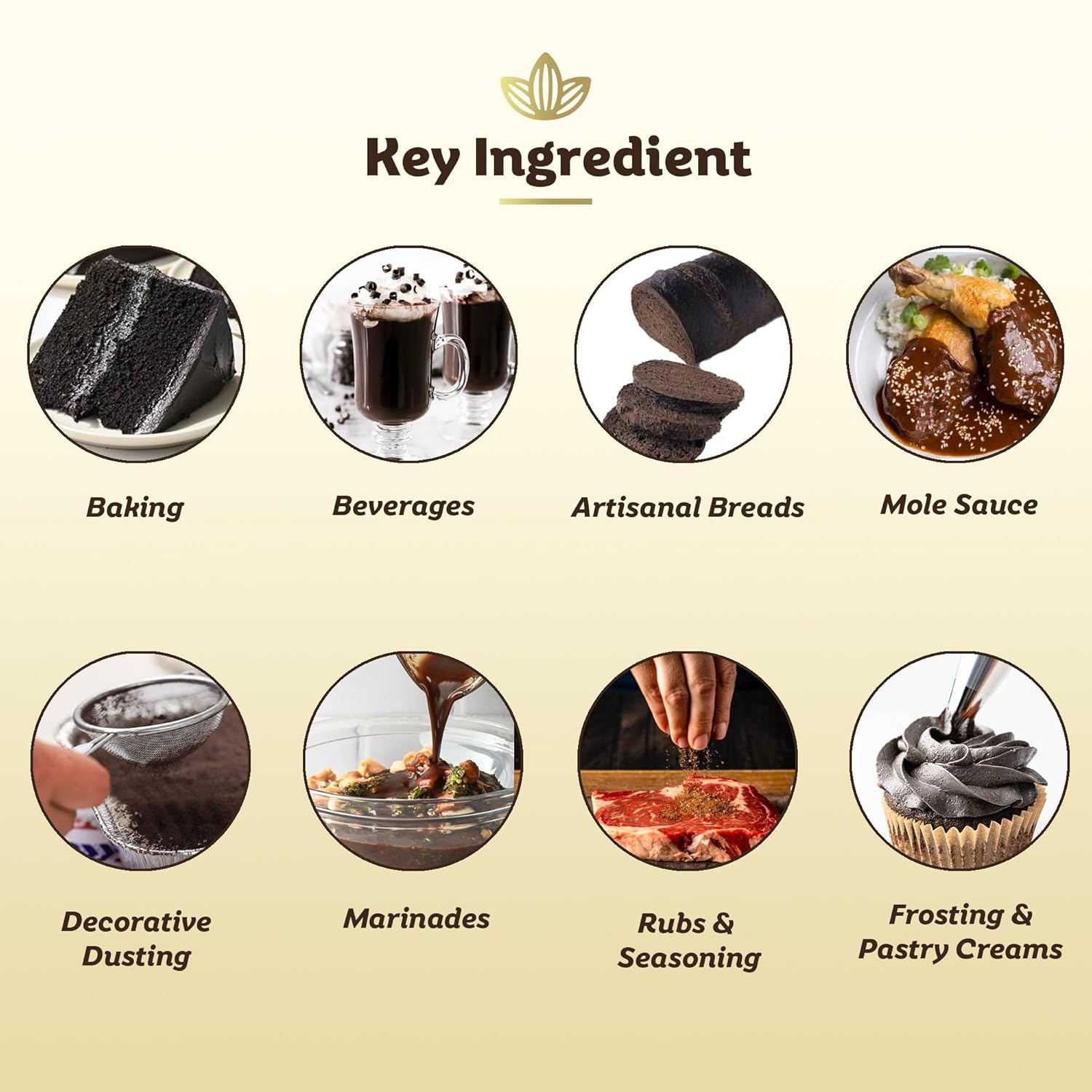 Cocoläat Tuxedo Black Cocoa Powder | Culinary Grade for Bakers & Pastry Chefs | Natural Substitute For Black Food Coloring | Dutch Cocoa With Strong Chocolate Taste | Resealable Pouch | 2 lb, 907 g