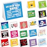 Outus Funny Office Desk Sign Boss Day Gifts 20 Different Fun Flip Over Messages Calendar Humor Quote Office Desk Sign Fun Cubicle Decor Accessories for Coworkers Birthday Christmas Elephant Gift