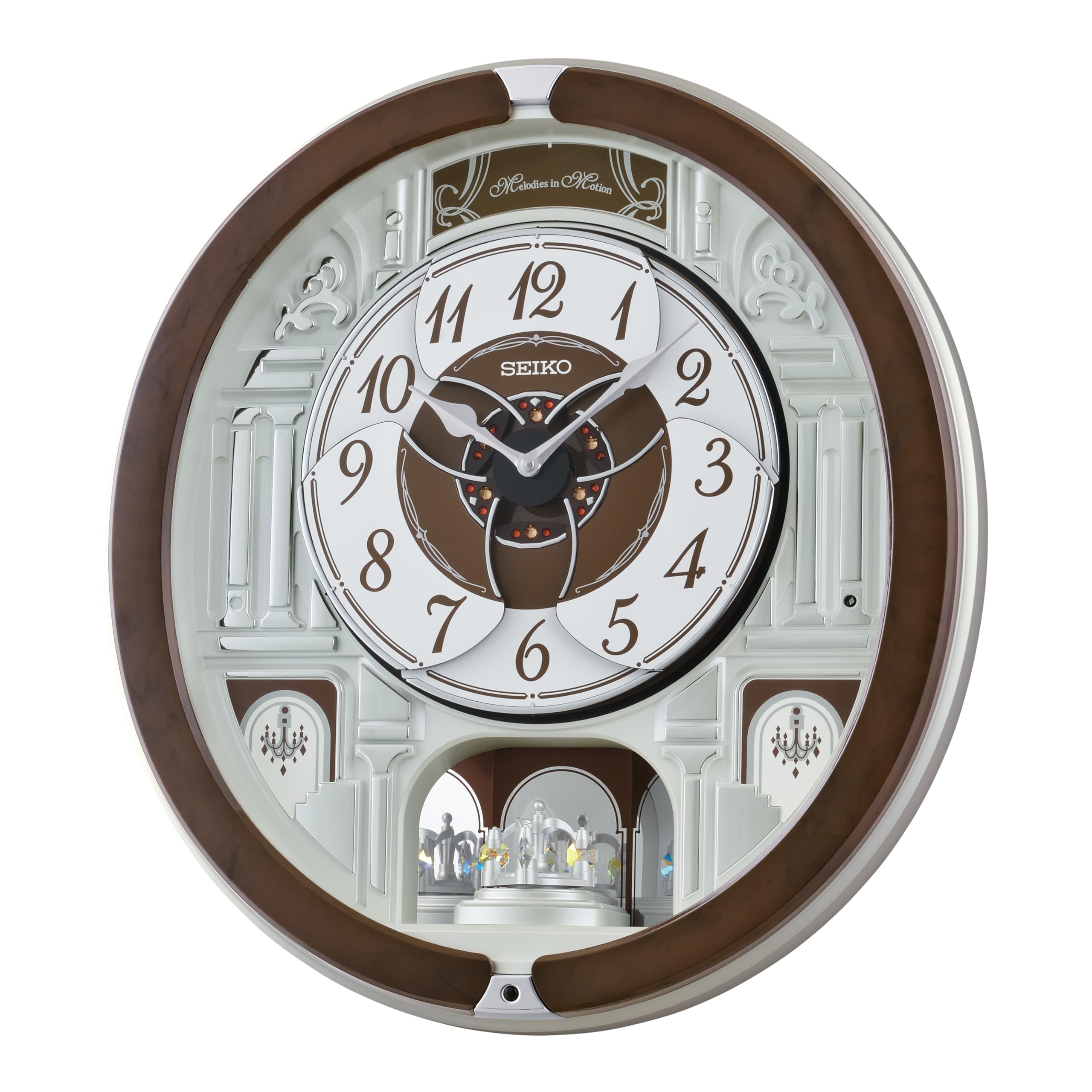 Amazon.com: Seiko QXM615BRH 40 Melodies in Motion Rotating